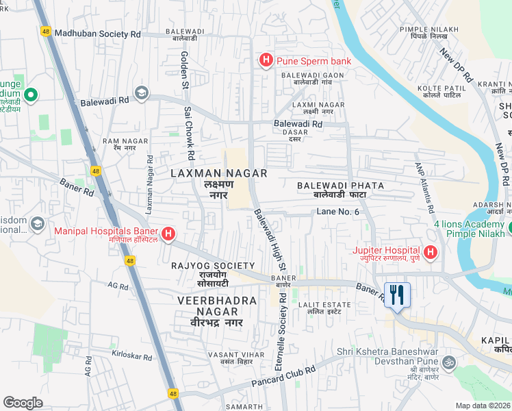 Baner Location Overview - Geographic placement in West Pune